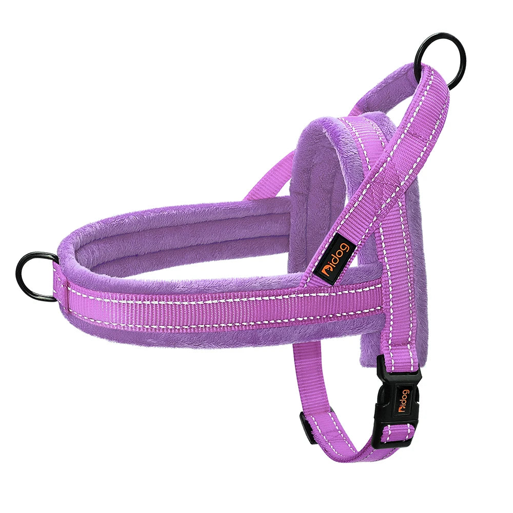 Warm Dog Harness Vest Winter Dog Harnesses Soft Padded Pet Training Harnesses Vests Adjustable for Small Large Dogs Bulldog Pug
