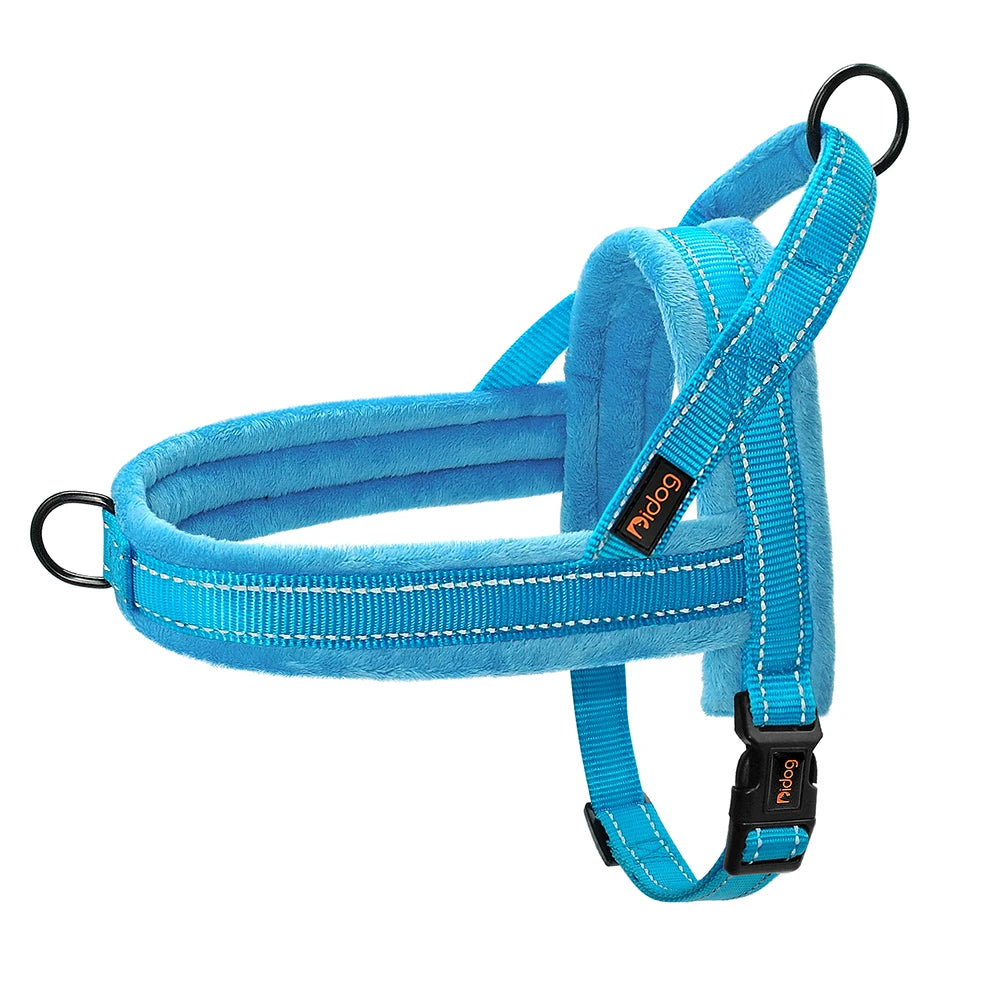Warm Dog Harness Vest Winter Dog Harnesses Soft Padded Pet Training Harnesses Vests Adjustable for Small Large Dogs Bulldog Pug