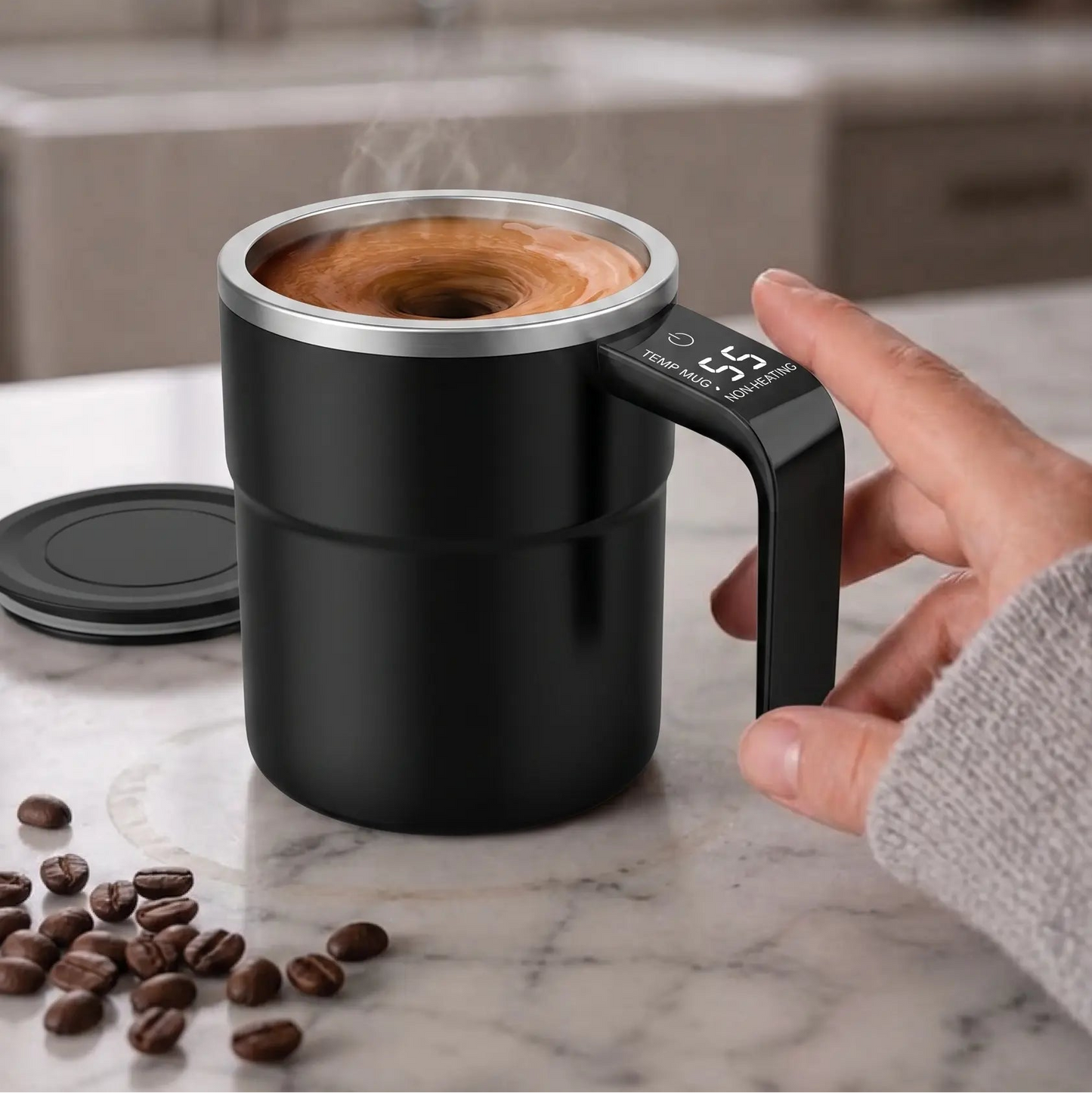Aura Sip™ Self-Stirring Mug