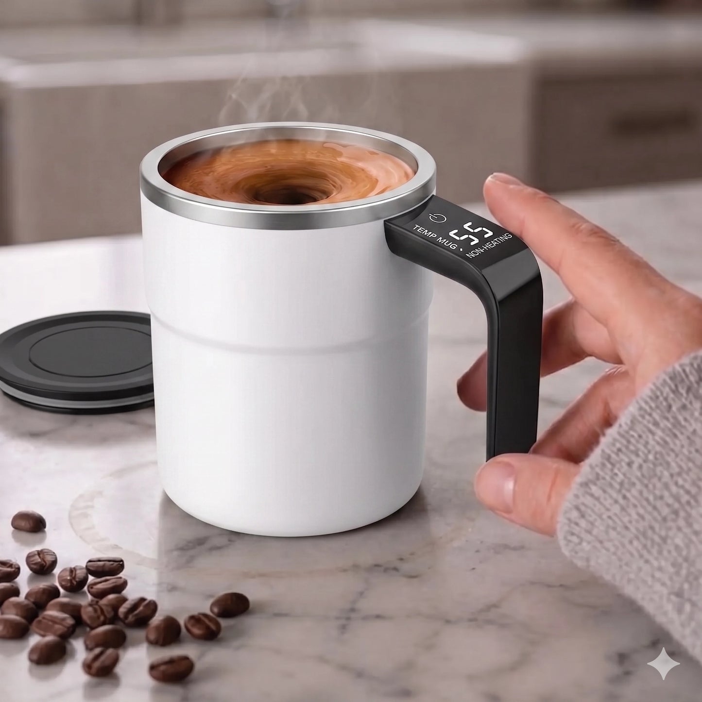 Aura Sip™ Self-Stirring Mug