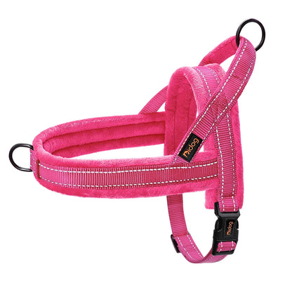 Warm Dog Harness Vest Winter Dog Harnesses Soft Padded Pet Training Harnesses Vests Adjustable for Small Large Dogs Bulldog Pug