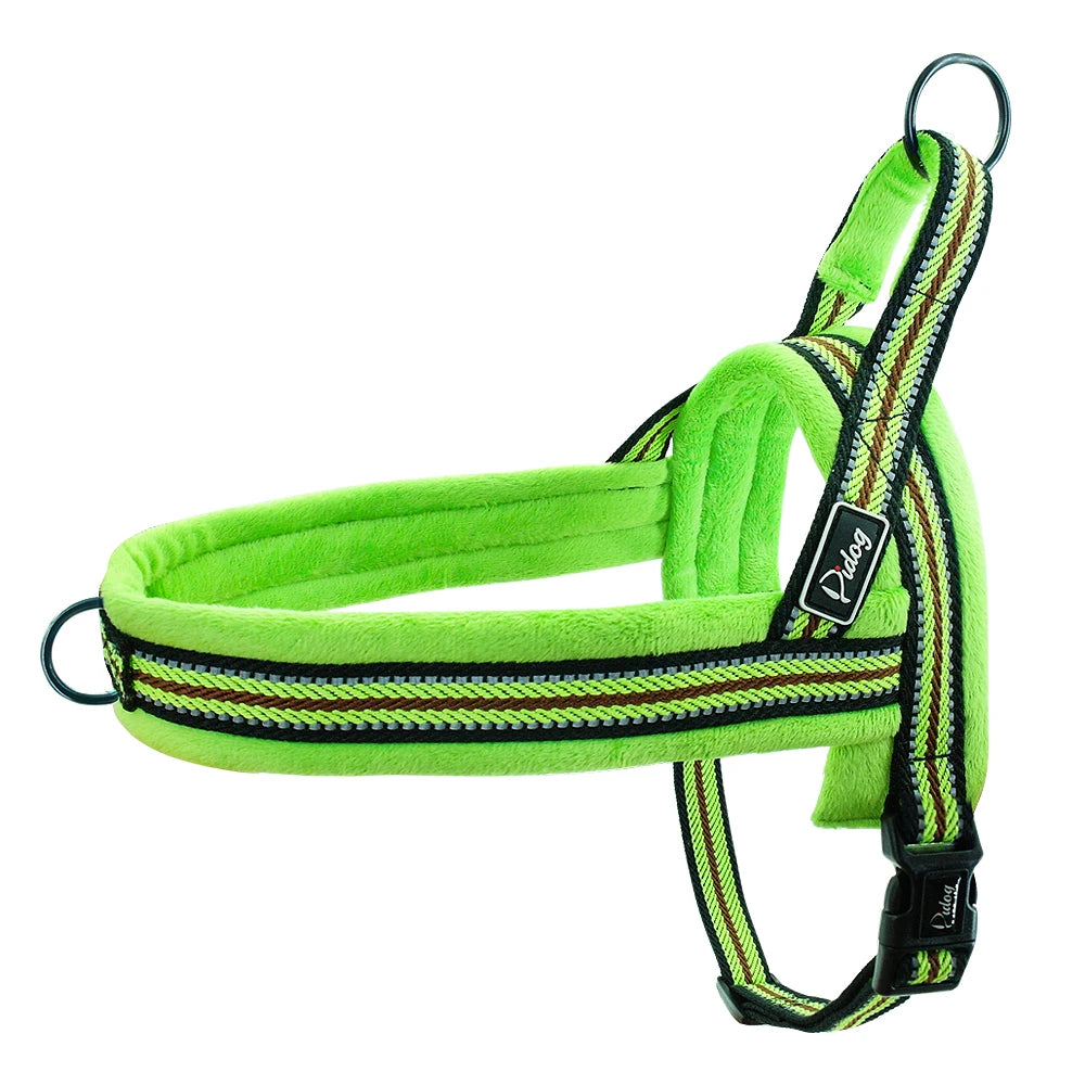 Warm Dog Harness Vest Winter Dog Harnesses Soft Padded Pet Training Harnesses Vests Adjustable for Small Large Dogs Bulldog Pug