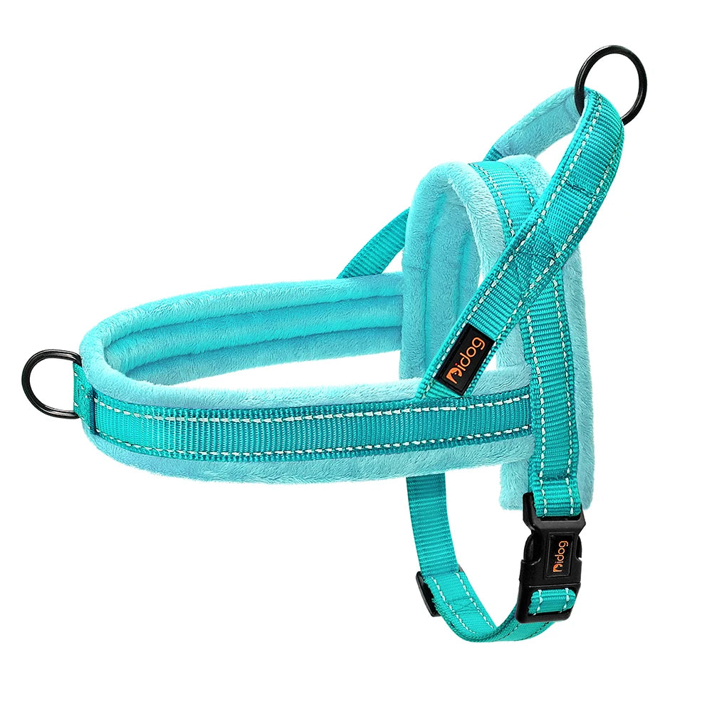 Warm Dog Harness Vest Winter Dog Harnesses Soft Padded Pet Training Harnesses Vests Adjustable for Small Large Dogs Bulldog Pug